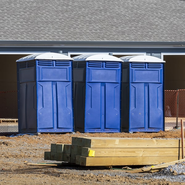 are there any restrictions on where i can place the porta potties during my rental period in Lamar